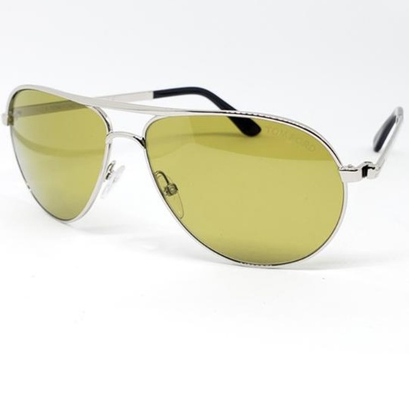 Tom Ford Silver w/Green Anti-Reflective Lens - Picture 3 of 5